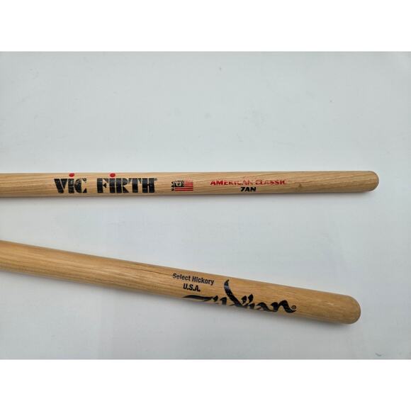 Zildjian 7AN Nylon Tip & 5A Wood Tip Drumsticks Mixed Pair - Picture 2 of 8